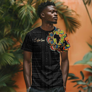 Personalized Sleeve African Pattern T shirt Multi-Colored