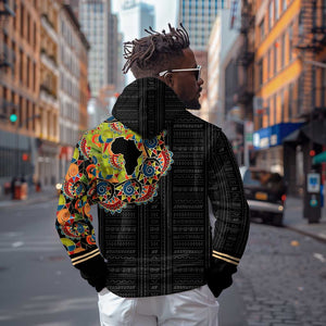 Personalized Sleeve African Pattern Zip Hoodie Multi-Colored