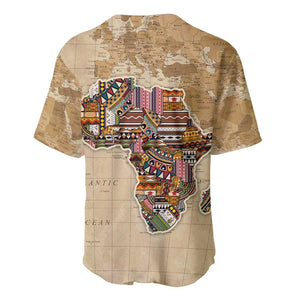 Personalized Africa On World Map Baseball Jersey