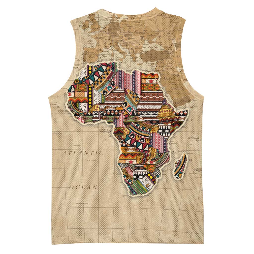 Personalized Africa On World Map Basketball Jersey DT02