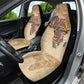 Personalized Africa On World Map Car Seat Cover