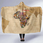 Personalized Africa On World Map Hooded Blanket