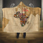 Personalized Africa On World Map Hooded Blanket
