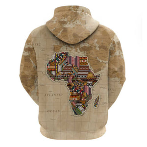 Personalized Africa On World Map Hoodie