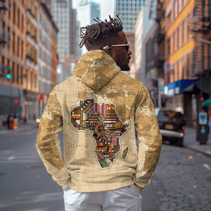 Personalized Africa On World Map Hoodie