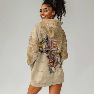 Personalized Africa On World Map Hoodie Dress