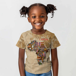 Personalized Africa On World Map Kid T shirt