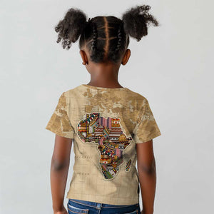 Personalized Africa On World Map Kid T shirt