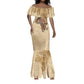 Personalized Africa On World Map Mermaid Dress