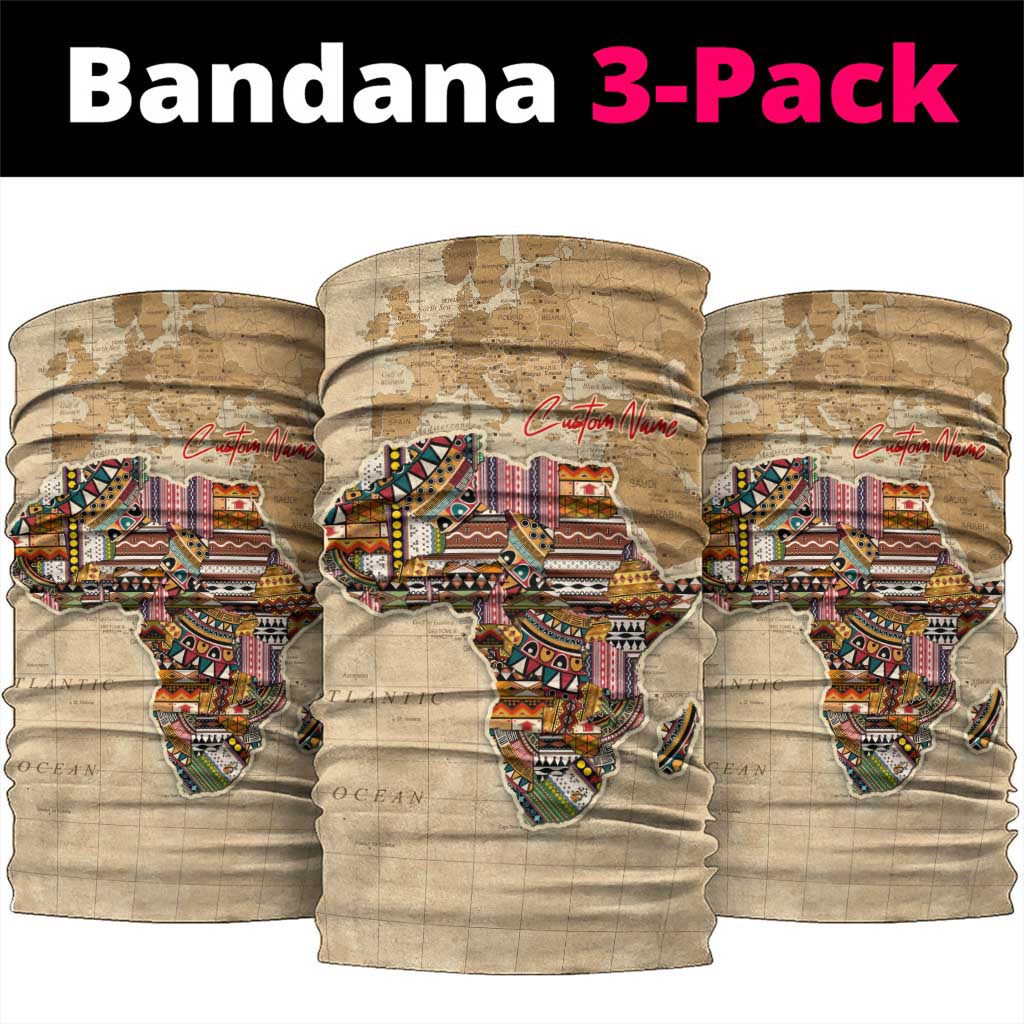 Personalized Africa On World Map Neck Gaiter DT02