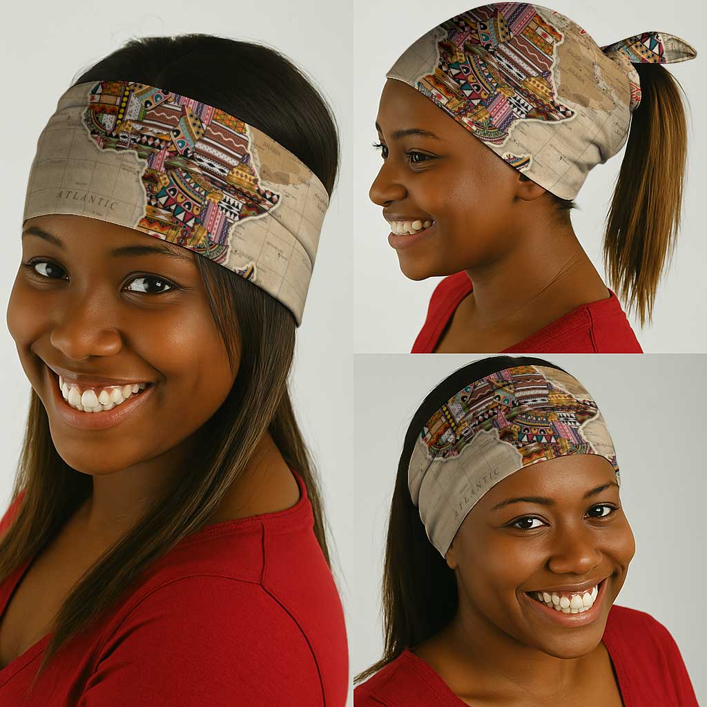 Personalized Africa On World Map Neck Gaiter DT02