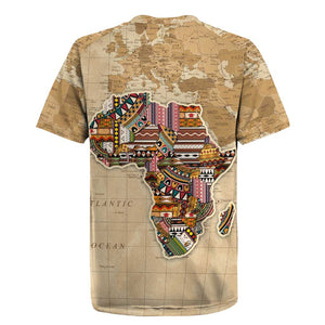 Personalized Africa On World Map Rugby Jersey