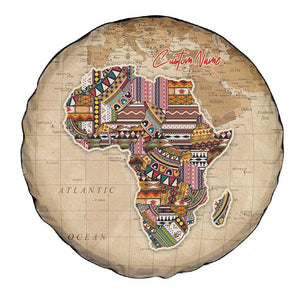 Personalized Africa On World Map Spare Tire Cover