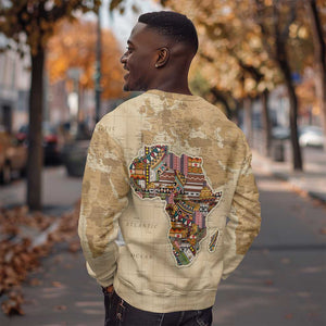 Personalized Africa On World Map Sweatshirt