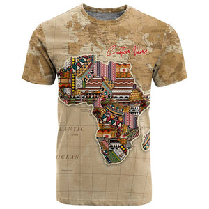 Personalized Africa On World Map T shirt