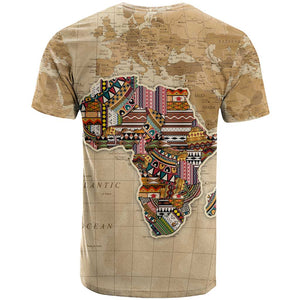 Personalized Africa On World Map T shirt