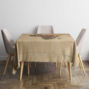 Personalized Africa On World Map Tablecloth