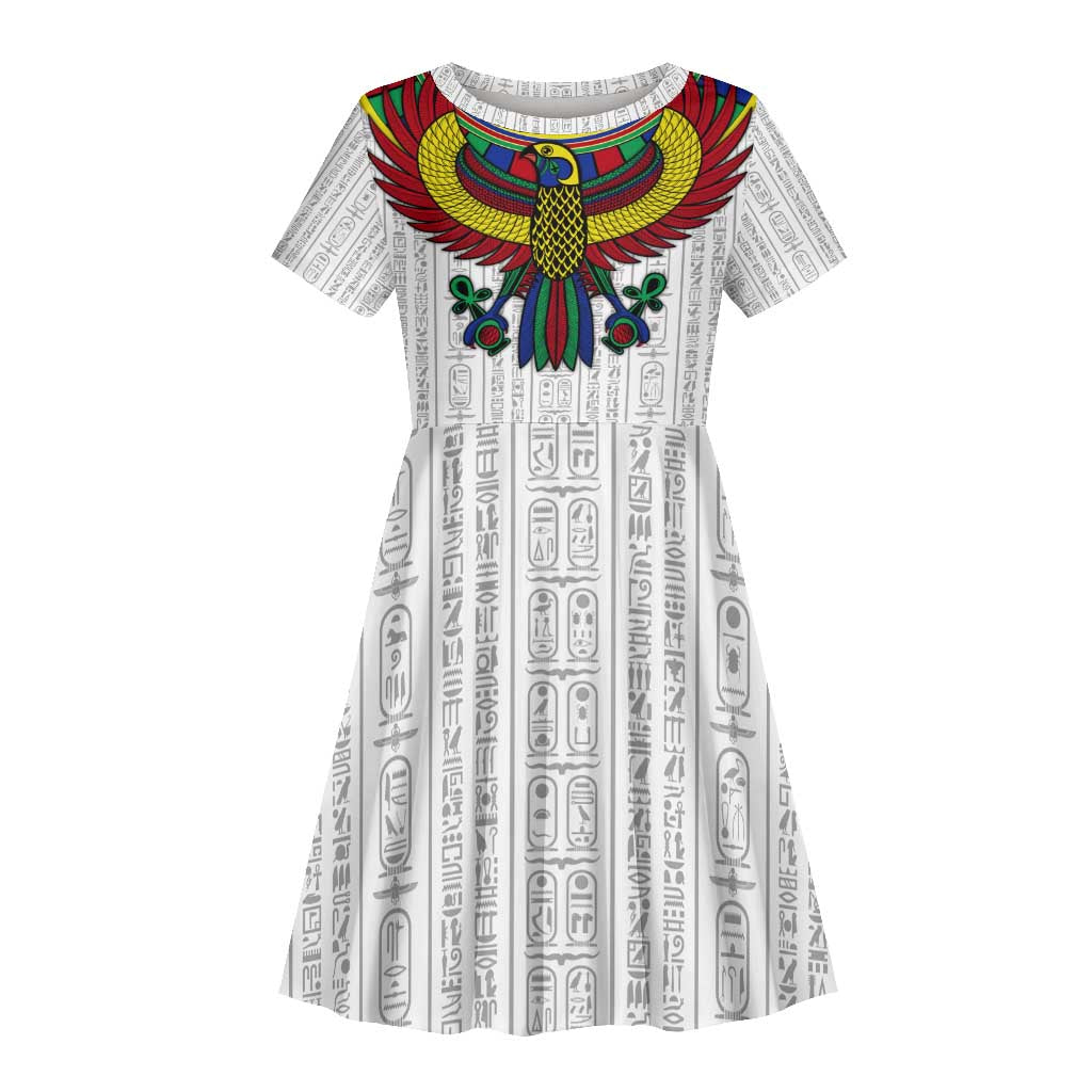 Egyptian Horus Kid Short Sleeve Dress Gods of Egypt