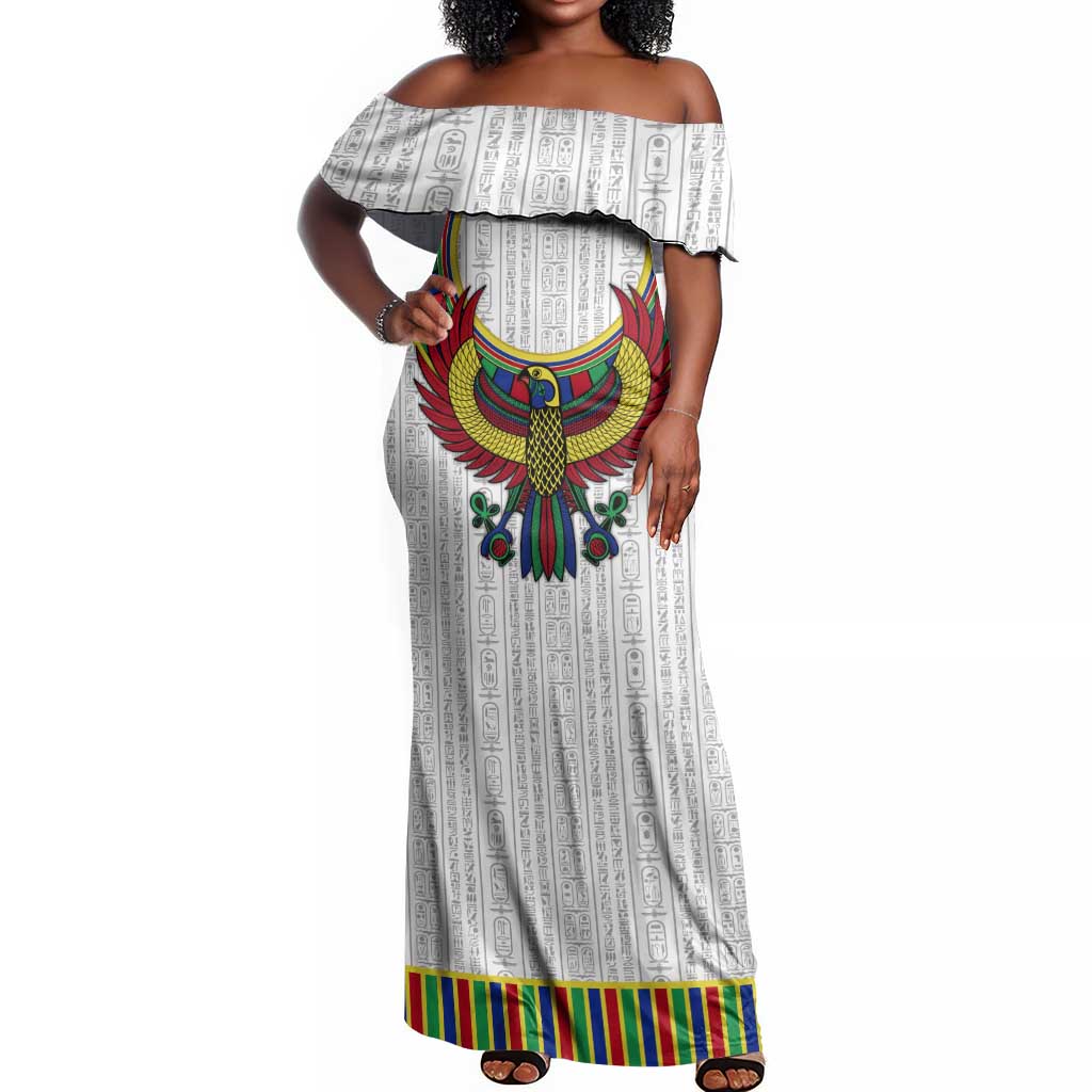 Egyptian Horus Off Shoulder Maxi Dress Gods of Egypt