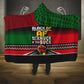 Black AF Professional AF But Will Knuck If You Hooded Blanket African Pride