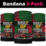 Black AF Professional AF But Will Knuck If You Neck Gaiter African Pride DT02
