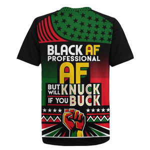 Black AF Professional AF But Will Knuck If You Rugby Jersey African Pride