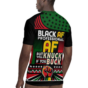 Black AF Professional AF But Will Knuck If You Rugby Jersey African Pride