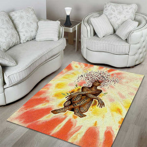 Black Queen Tie Dye Area Rug