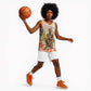 Black Queen Tie Dye Basketball Jersey DT02