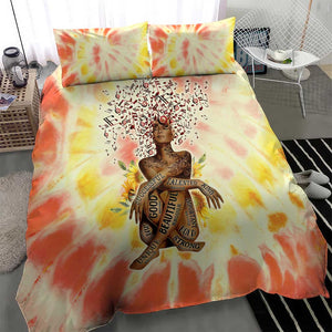 Black Queen Tie Dye Bedding Set