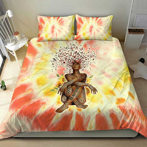 Black Queen Tie Dye Bedding Set