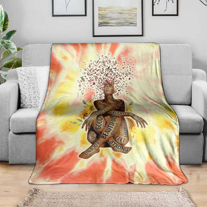 Black Queen Tie Dye Blanket