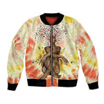 Black Queen Tie Dye Bomber Jacket