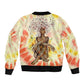 Black Queen Tie Dye Bomber Jacket