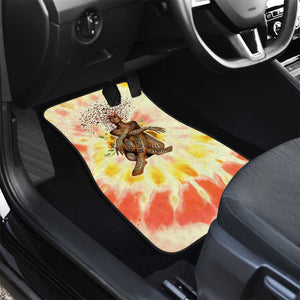 Black Queen Tie Dye Car Mats