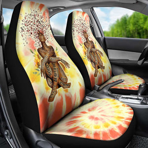 Black Queen Tie Dye Car Seat Cover