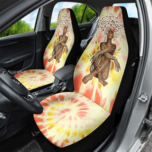 Black Queen Tie Dye Car Seat Cover