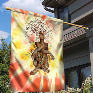 Black Queen Tie Dye Garden Flag