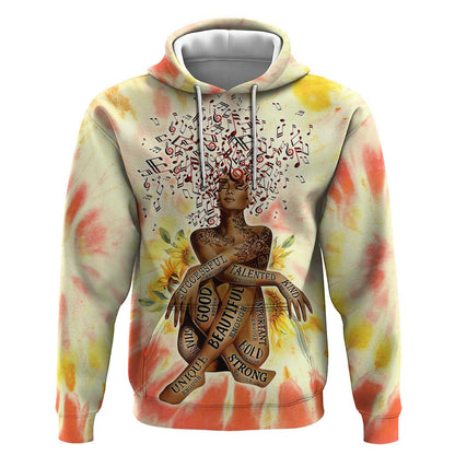 Black Queen Tie Dye Hoodie