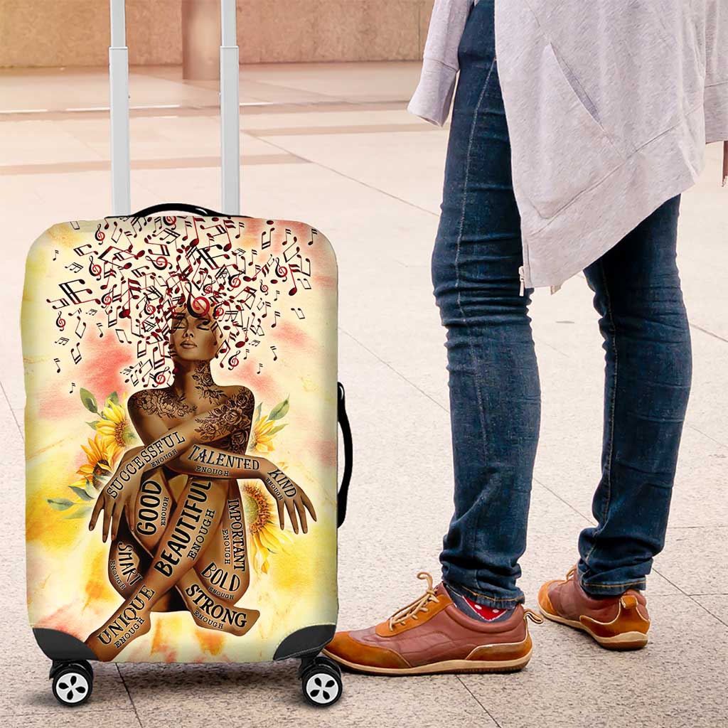 Black Queen Tie Dye Luggage Cover