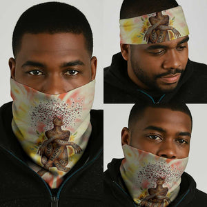 Black Queen Tie Dye Neck Gaiter DT02