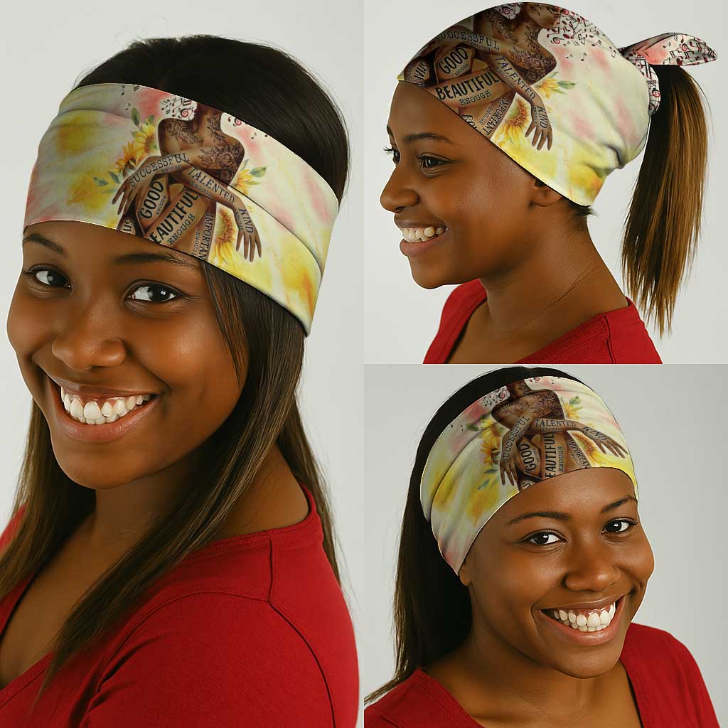 Black Queen Tie Dye Neck Gaiter DT02