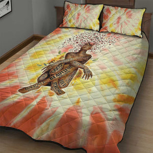 Black Queen Tie Dye Quilt Bed Set