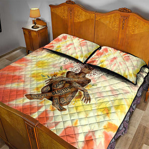 Black Queen Tie Dye Quilt Bed Set