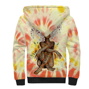 Black Queen Tie Dye Sherpa Hoodie