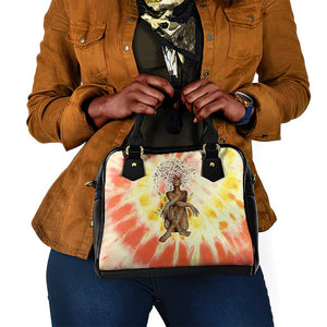 Black Queen Tie Dye Shoulder Handbag