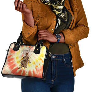 Black Queen Tie Dye Shoulder Handbag