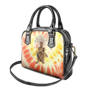 Black Queen Tie Dye Shoulder Handbag