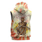 Black Queen Tie Dye Sleeveless Zip Hoodie - African Pride
