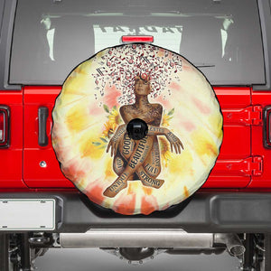 Black Queen Tie Dye Spare Tire Cover